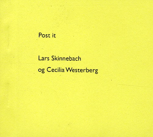 Cover for Lars Skinnebach · Post it (Sewn Spine Book) [1st edition] (2009)