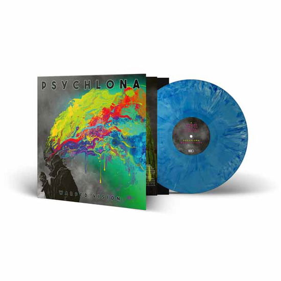 Cover for Psychlona · Warped Vision (Blue / White Marble Vinyl) (LP) (2025)