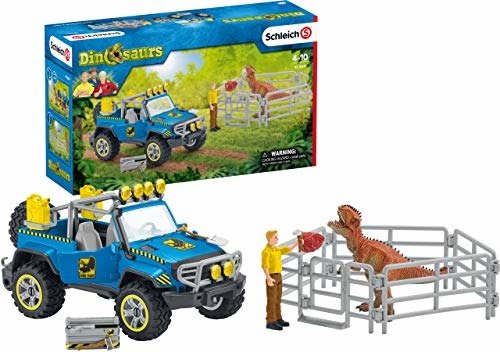 Cover for Off · Off-road voertuig met dino wachtpost Schleich (41464) (Toys)