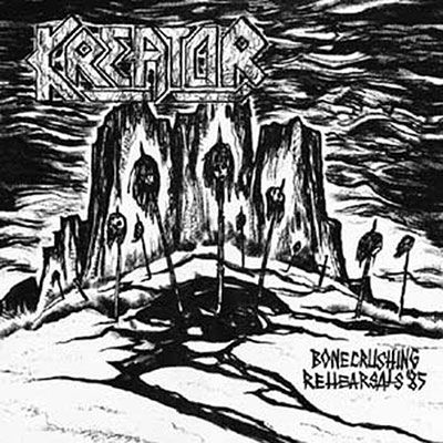 Cover for Kreator · Bonecrushing Rehersals '87 (White Vinyl) (LP) [Limited edition] (2023)