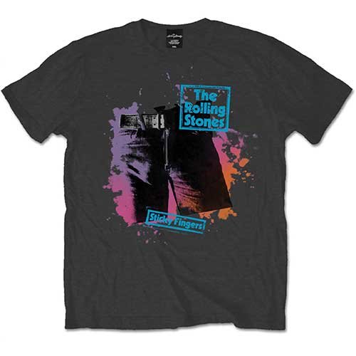 Cover for The Rolling Stones · The Rolling Stones Unisex T-Shirt: Sticky Colours (T-shirt) [size S] [Grey - Unisex edition]