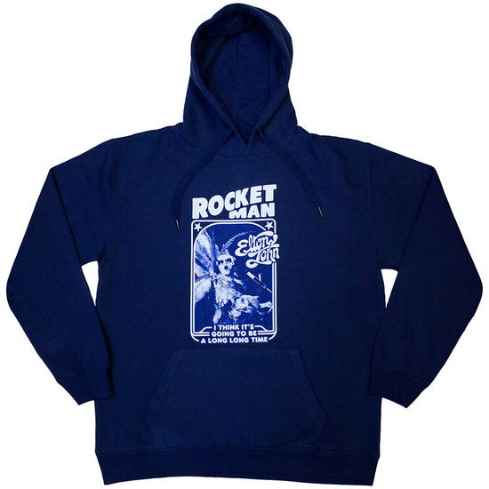 Elton John Unisex Pullover Hoodie: Rocketman - Feather Suit Mono - Elton John - Merchandise -  - 5056737234442 - 