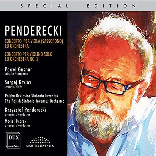 Cover for Penderecki / Gusnar / Krylov / Tworek · Krzysztof Penderecki: Concerto Doppio Per Violino (CD) (2017)