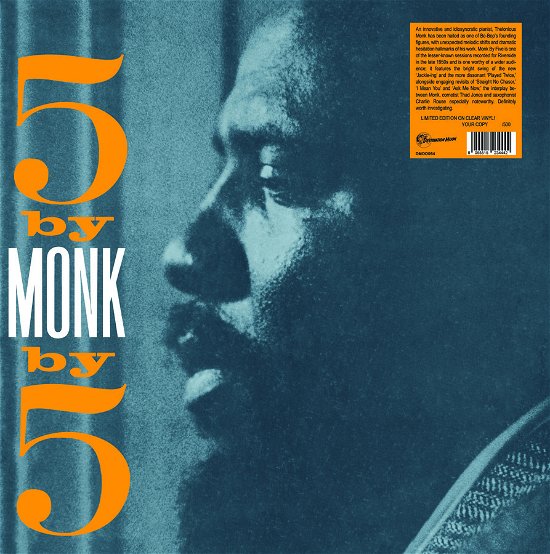 5 By Monk By 5 (Numbered Edition) (Clear Vinyl) - Thelonious Monk Quintet - Musik - DESTINATION MOON - 8055515234442 - 26 januari 2024