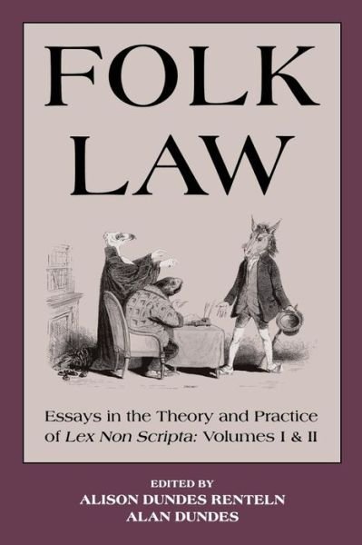 Cover for Folk Law: Essays in the Theory and Practice of Lex Non Scripta - Essays in the theory &amp; practice of &quot;&quot;Lex Non Scripta (Hardcover Book) (1995)