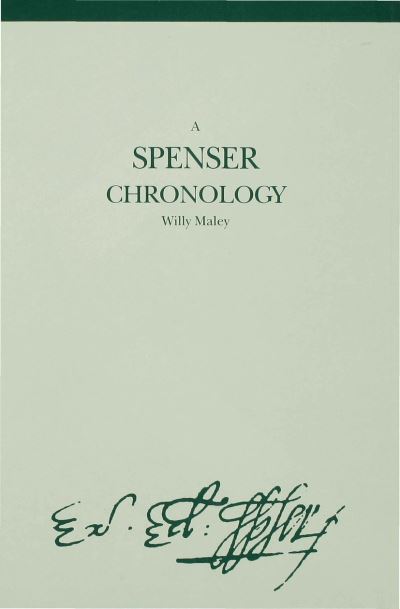 Cover for W. Maley · A Spenser Chronology - Author Chronologies Series (Inbunden Bok) (1993)