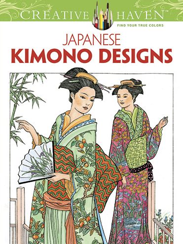 Creative Haven Japanese Kimono Designs Coloring Book - Creative Haven - Ming-Ju Sun - Books - Dover Publications Inc. - 9780486493442 - August 30, 2013