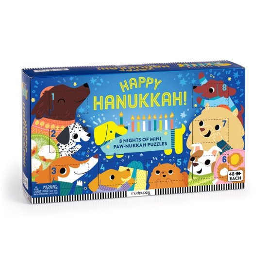 Cover for Mudpuppy · Happy Hanukkah! Countdown Puzzle Set (SPIEL) (2024)