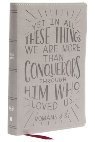 Cover for Thomas Nelson · NKJV, Holy Bible for Kids, Verse Art Cover Collection, Leathersoft, Gray, Comfort Print: Holy Bible, New King James Version (Leather Book) (2022)