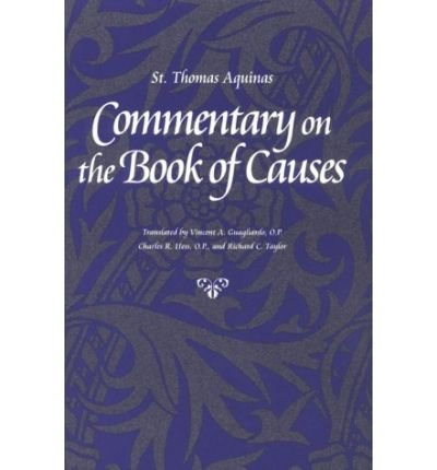 Cover for Saint Thomas Aquinas · Commentary on the &quot;Book of Causes (Pocketbok) (1996)