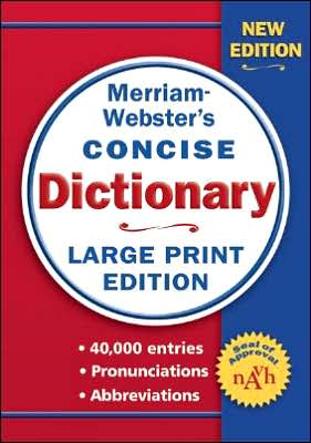 Cover for Merriam-Webster Inc. · Merriam-Webster's Concise Dictionary (Paperback Book) [Revised edition] (2006)