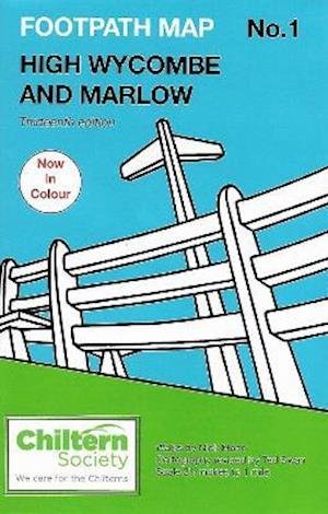 Cover for Nick Moon · Chiltern Society Footpath Map No. 1 High Wycombe and Marlow: Thirteenth Edition - In Colour - Chiltern Society Footpath Maps (Taschenbuch) [13 Revised edition] (2021)