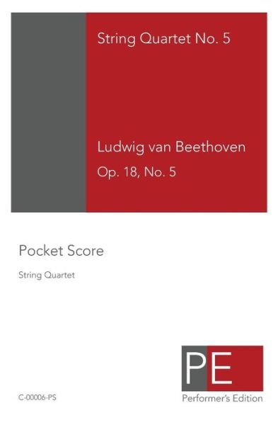 Cover for Ludwig Van Beethoven · String Quartet No. 5: Pocket Score (Pocketbok) [Poc edition] (2009)