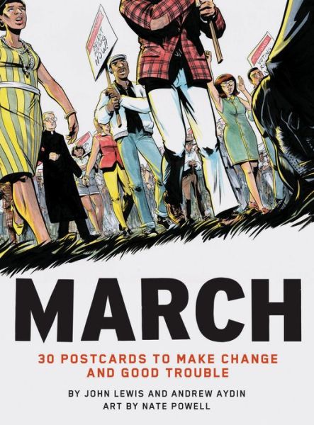 Cover for John Lewis · March: 30 Postcards to Make Change and Good Trouble (postkort) (2018)