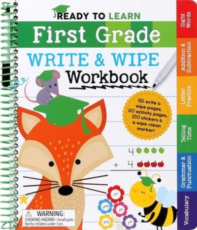 Cover for Editors of Silver Dolphin Books · Ready to Learn : First Grade Write and Wipe Workbook (Buch) (2021)