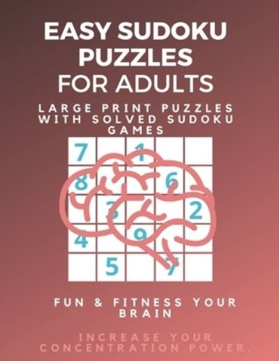 Cover for Sudoku Puzzle Book · Easy Sudoku Puzzle Book for Beginners (Pocketbok) (2019)