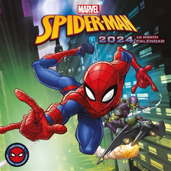SpiderMan 2024 30X30 Square Calendar Merch · Marvel Kalender 2024