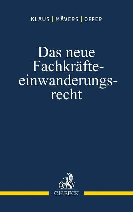 Cover for Klaus · Das neue Fachkräfteeinwanderungsr (Bok)