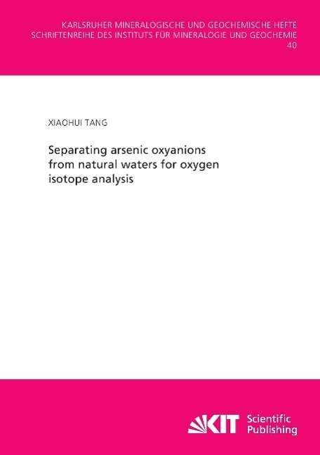 Separating arsenic oxyanions from - Tang - Boeken -  - 9783731501442 - 26 augustus 2014