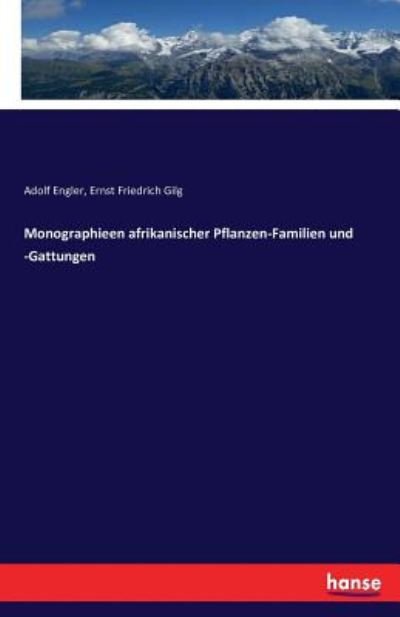 Monographieen afrikanischer Pfla - Engler - Böcker -  - 9783743481442 - 2 december 2016