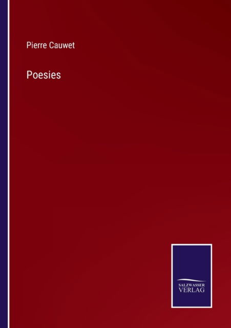 Cover for Pierre Cauwet · Poesies (Paperback Book) (2022)