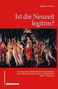 Cover for Kablitz · Ist die Neuzeit legitim? (Book) (2019)