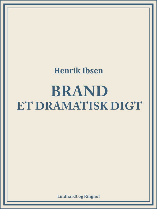 Cover for Henrik Ibsen · Brand: Et dramatisk digt (Sewn Spine Book) [1. wydanie] (2018)