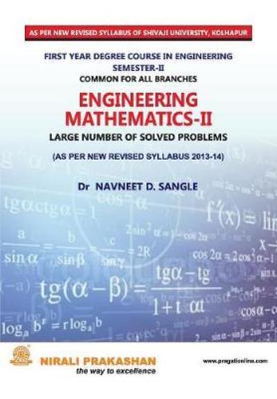 Cover for Prof Dr Navneet D Sangle · Engineering Mathematics I (Fe Sem. I Su) (Paperback Book) (2014)