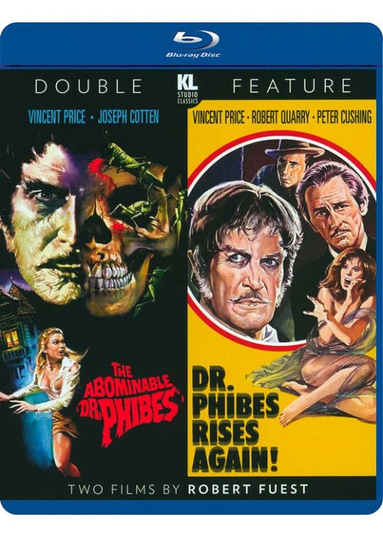 Cover for Blu · Dr. Phibes Double Feature [the Abominable Dr. Phibes / Dr. Phibes Rises Again] (Blu) (Blu-ray) (2022)