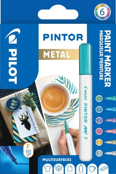 Pintor Marker Fine Metal Mix 6 Colors (fine Tip) - Pilot - Mercancía -  - 3131910517443 - 