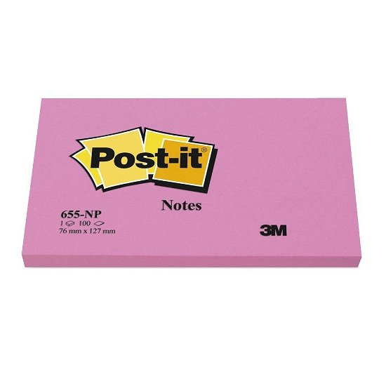 Cover for 3m Post · 3m Post-it - 100 Foglietti Post-it Colore Rosa Neon 76x127mm (6 Pz) (MERCH)