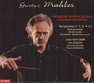 Cover for Gustav Mahler · Symphonie 1,2,4 &amp; 5 -Lieder (CD) (2012)