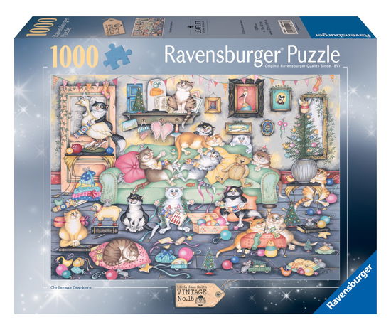 Cover for Ravensburger · Ravensburger - Puzzle Crazy Cats Christmas Crackers 1000p (12001244) (Leksaker)