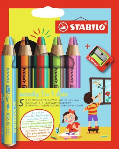 Cover for Stabilo · STABILO woody 3 in 1 Malset farbsortiert, 5 St. (Leketøy)