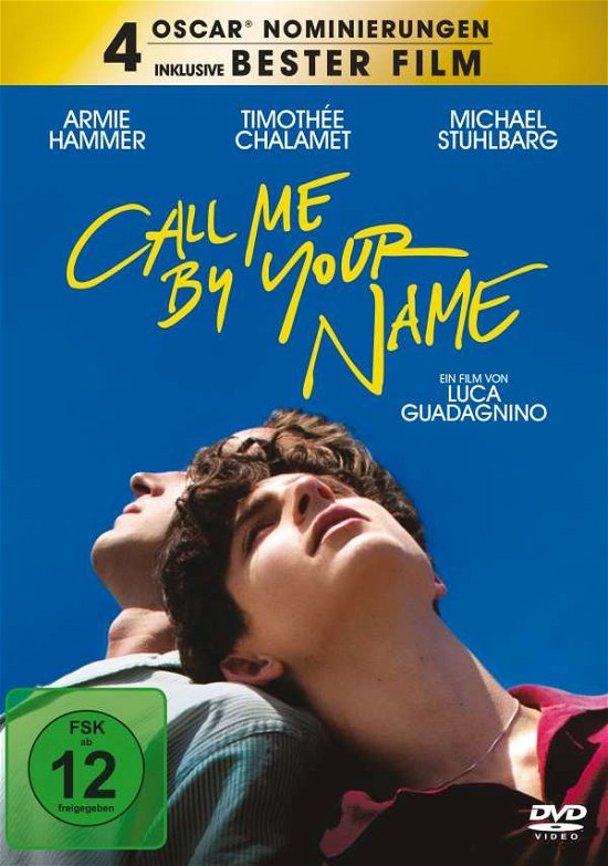 Call Me By Your Name - Movie - Filmes - Sony Pictures Entertainment (PLAION PICT - 4030521752443 - 5 de julho de 2018