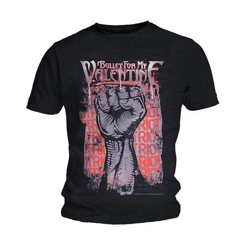 Bullet For My Valentine Unisex T-Shirt: Riot - Bullet For My Valentine - Merchandise - ROFF - 5023209743443 - 6. januar 2015