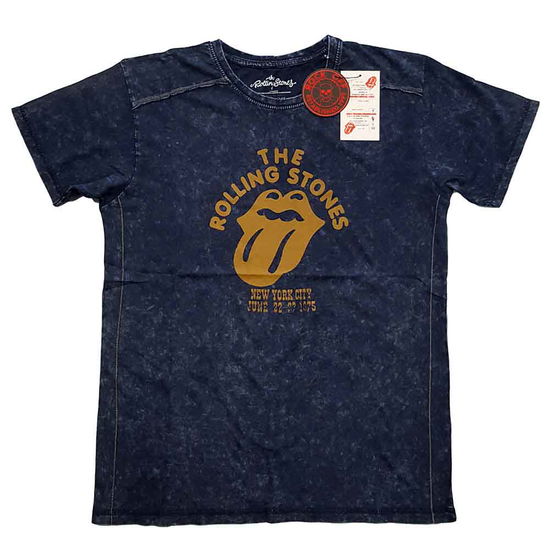 The Rolling Stones Unisex T-Shirt: NYC '75 (Wash Collection) - The Rolling Stones - Merchandise -  - 5056368644443 - 