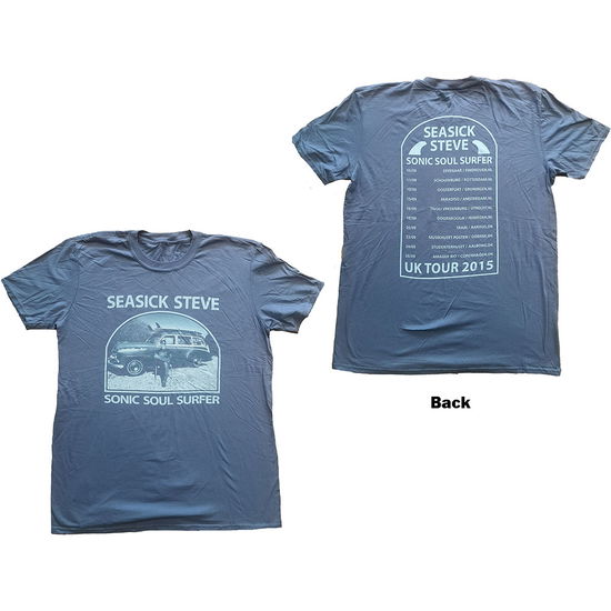 Cover for Seasick Steve · Seasick Steve Unisex T-Shirt: Sonic Soul Surfer (Blue) (Back Print) (T-shirt) [size S] [Blue - Unisex edition] (2021)