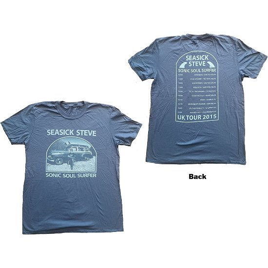 Cover for Seasick Steve · Seasick Steve Unisex T-Shirt: Sonic Soul Surfer (Back Print) (T-shirt) [size S] [Blue - Unisex edition]