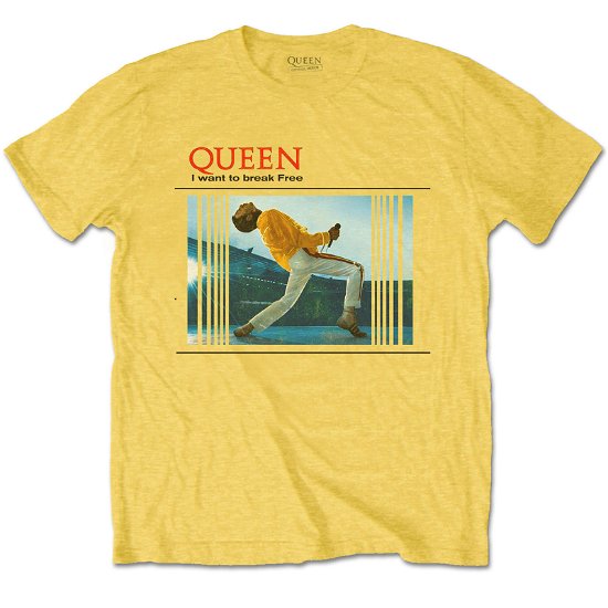 Queen Unisex T-Shirt: Break Free - Queen - Koopwaar -  - 5056561058443 - 