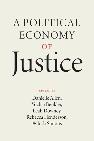Cover for A Political Economy of Justice (Paperback Book) (2022)
