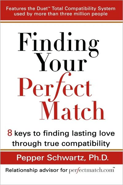 Cover for Schwartz, Pepper (Pepper Schwartz) · Finding Your Perfect Match: 8 Keys to Finding Lasting Love Through True Compatability (Paperback Book) (2006)