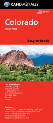 Cover for Rand McNally · Colorado State Map (Inbunden Bok) (2021)