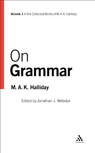 Cover for Jonathan J. Webster · On Grammar: Volume 1 (Collected Works M a Halliday) (Hardcover Book) (2002)