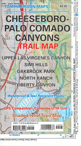 Cover for Tom Harrison · Cheeseboro - Palo Comado Canyons Trail Map (Tom Harrison Maps) (Map) (2012)