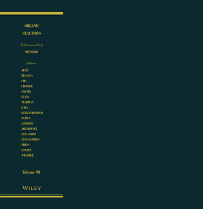 Cover for Wiley · Organic Reactions, Volume 90 - Organic Reactions (Hardcover Book) (2016)