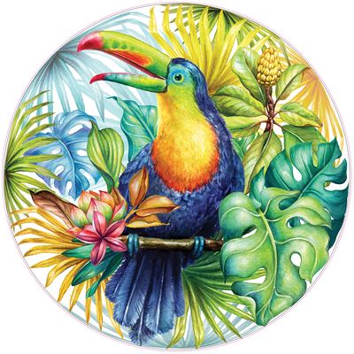 Cover for Peter Pauper Press Inc. · Tropical Toucan 1000 Piece Round Jigsaw Puzzle (N/A) (2021)