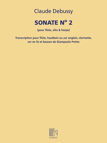 Cover for Claude Debussy · Sonate No. 2 : Transcribed for Woodwind Quintet Score and Parts (Paperback Bog) (2019)