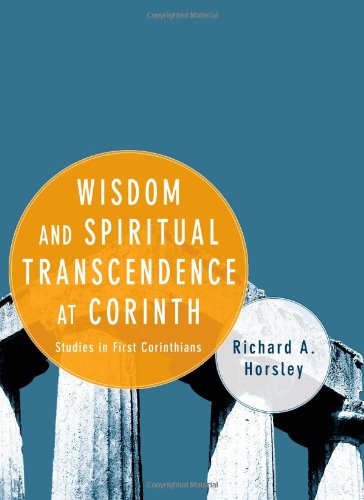 Cover for Richard A. Horsley · Wisdom and Spiritual Transcendence at Corinth: Studies in First Corinthians (Taschenbuch) (2008)