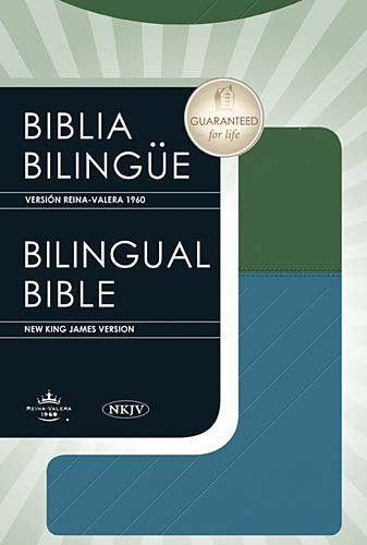 Cover for Rvr 1960- Reina Valera 1960 · Biblia Bilingue Rvr1960 / Nkjv (Lederbuch) [Spanish, Lea Slp Bl edition] (2010)